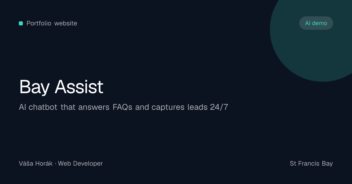 Bay Assist chatbot preview