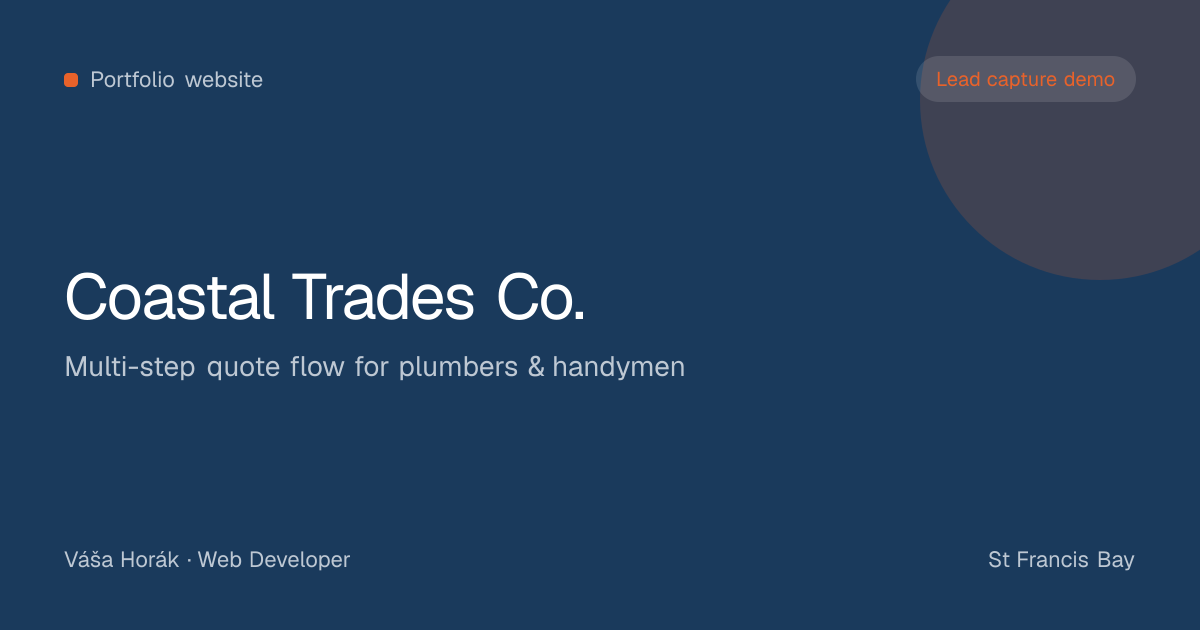 Coastal Trades quote flow preview